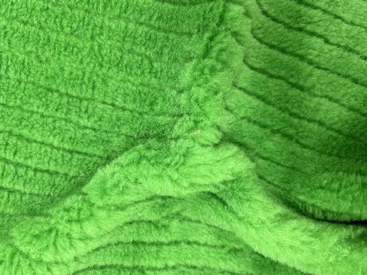 Tessuto di capelli di agnello verde resistente alle alcaline anti falena 480gm