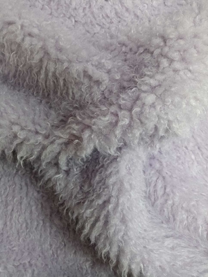 Tessuto di peluche ricci e magliato è morbido e comodo, 100% poliestere