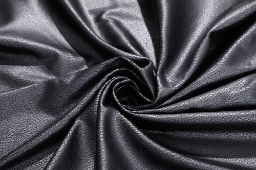 Poliestere 155cm delle lenzuola della pelle scamosciata del Faux del nero della grinza
