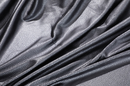 Poliestere 155cm delle lenzuola della pelle scamosciata del Faux del nero della grinza