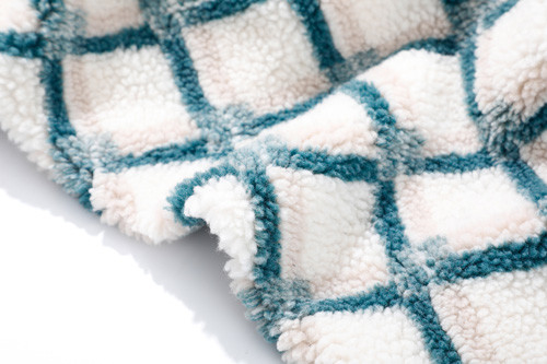 Tessuto 500m, tessuto di Sherpa del Faux del modello di Sherpa del poliestere del jacquard