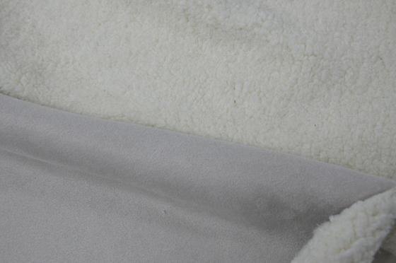 PELLICCIA 755gsm: PELLICCIA: UNITÀ DI ELABORAZIONE DI SHERPA: Tessuto legato della PELLE SCAMOSCIATA SOLIDA