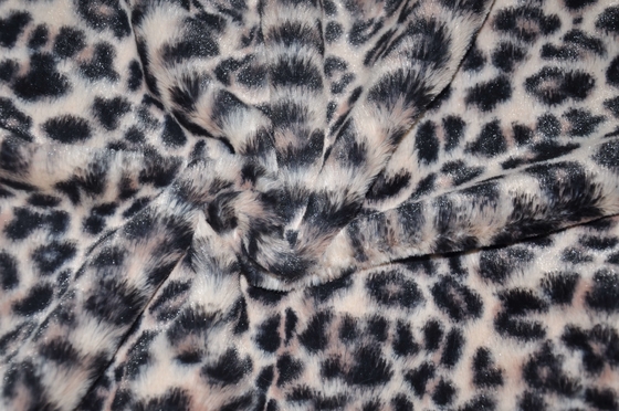 Il leopardo 100% del poliestere stampa la larghezza del tessuto 310gsm 150CM