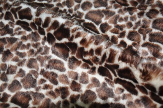tessuto del poliestere della stampa del leopardo 530gsm per il tessuto unico 100% del poliestere di modo