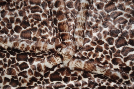 tessuto del poliestere della stampa del leopardo 530gsm per il tessuto unico 100% del poliestere di modo