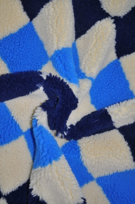Faux 100% del tessuto di Sherpa del poliestere del jacquard 150cm 535gsm regolabile