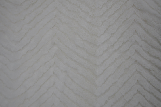 Poliestere 100% del tessuto della pelliccia del coniglio del Faux 150cm CW o regolabile