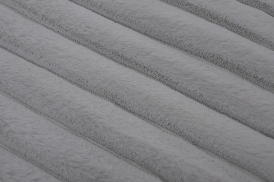Poliestere 100% del tessuto della pelliccia del coniglio del Faux 150cm CW o regolabile