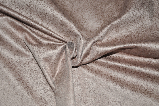 pelle scamosciata della pelle scamosciata 100%Polyester del faux del poliestere della spugna con la tappezzeria del rivestimento 155cm