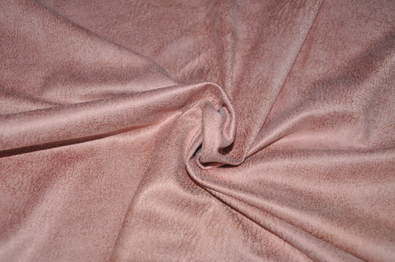 Faux 100%Polyester del tessuto della pelle scamosciata di falsificazione del poliestere di 155cm