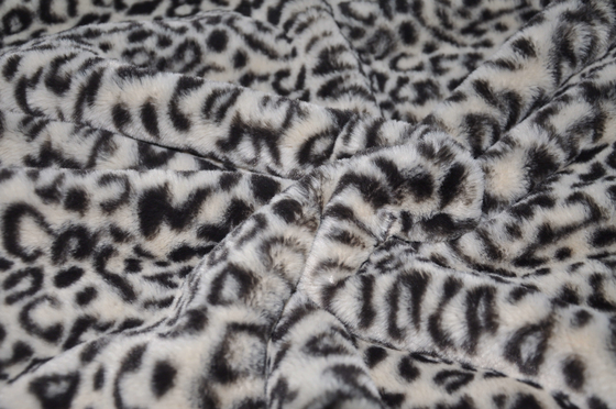 Tessuto lussuoso 100% del poliestere della stampa del leopardo per modo unico