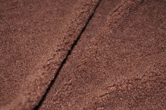 il filo di ordito di 100P 150cm ha tricottato il tessuto per Shell/combinato marroni