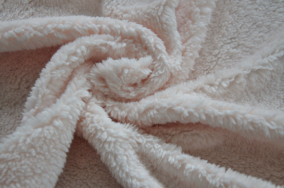 Tessuto di miscela solido rosso del cotone della lana di Shu Velveteen 150cm