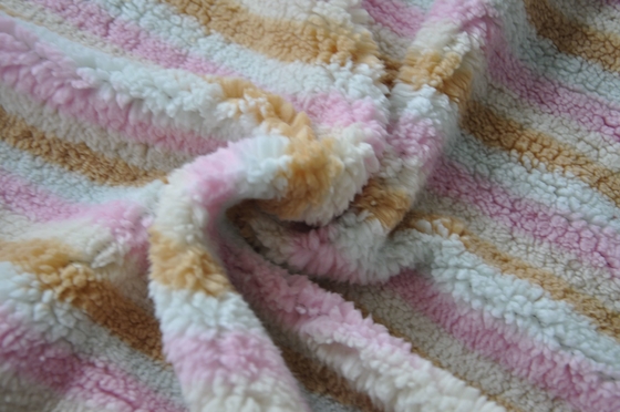Delicato e comodo, caldo e consolidando il tessuto di miscela di Shu Velveteen Polyester Wool Cotton