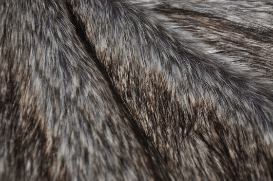 Visone lungo del Faux del jacquard del tessuto della pelliccia dei capelli di 180cm - 150