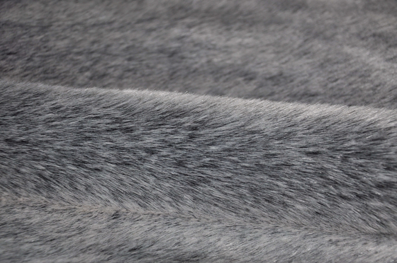 Tessuto nero della pelliccia di Fox di 150cm dai capelli lunghi acrilici dell'iarda
