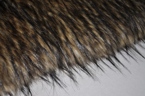 Pelliccia di Fox lunga del tessuto 150cm della pelliccia dei capelli del Faux solido, 100%AC o misto con il mackintosh