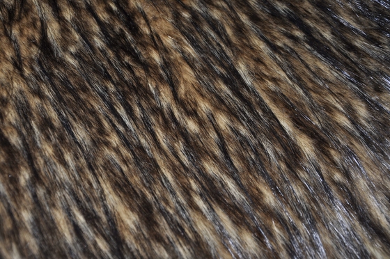 Pelliccia di Fox lunga del tessuto 150cm della pelliccia dei capelli del Faux solido, 100%AC o misto con il mackintosh