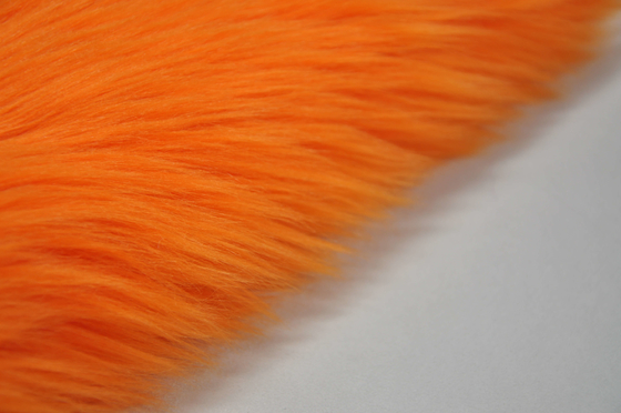 il tessuto lungo arancio di Fox del Faux della pelliccia del Faux dei capelli di colore 150cm, montra la vostra personalità e fare il vostro spazio stare fuori