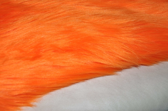 il tessuto lungo arancio di Fox del Faux della pelliccia del Faux dei capelli di colore 150cm, montra la vostra personalità e fare il vostro spazio stare fuori