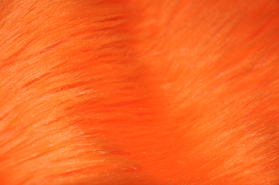 il tessuto lungo arancio di Fox del Faux della pelliccia del Faux dei capelli di colore 150cm, montra la vostra personalità e fare il vostro spazio stare fuori