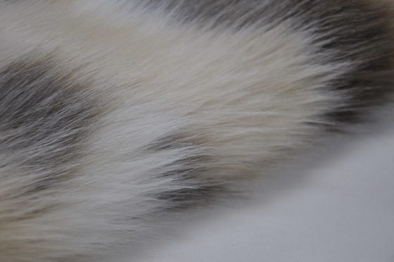 Il tessuto misto della pelliccia di Fox del Faux del jacquard, pelliccia lunga di falsificazione dei capelli di 150cm, crea le progettazioni domestiche uniche della tenda e della decorazione