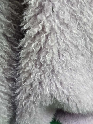 Tessuto di peluche ricci e magliato è morbido e comodo, 100% poliestere