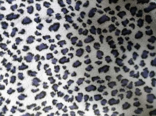 Tessuto lussuoso 100% del poliestere della stampa del leopardo per modo unico