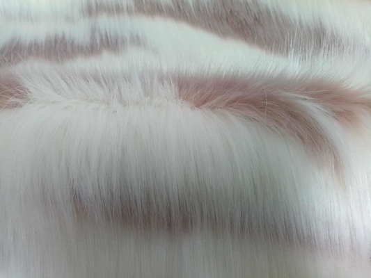 rosa bianco 150cm Capelli lunghi False Fur,Crea calda e lussuosa moda invernale