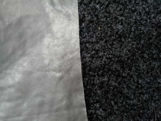 Pelle composita di lana di agnello ricci nera&amp;870gm